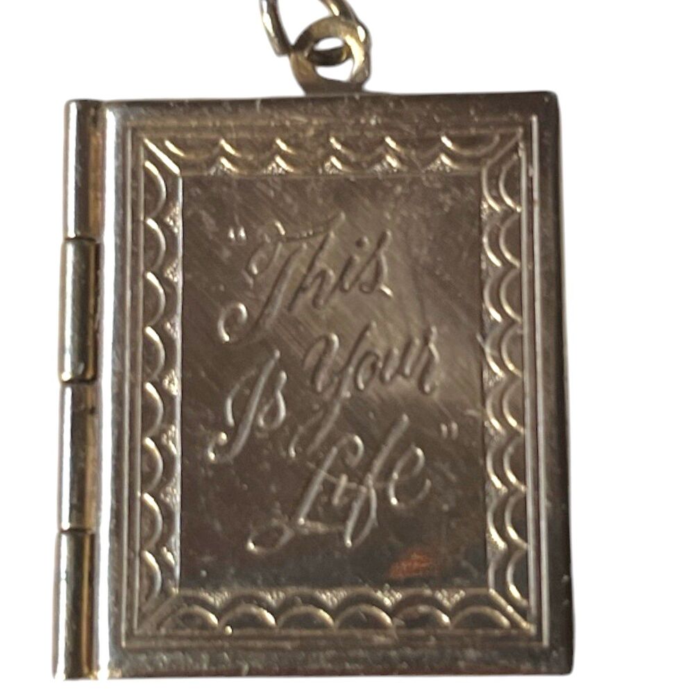 Vintage This is Your Life Book Locket TV Show 1953 Hazel Bishop Cosmetics 1 "